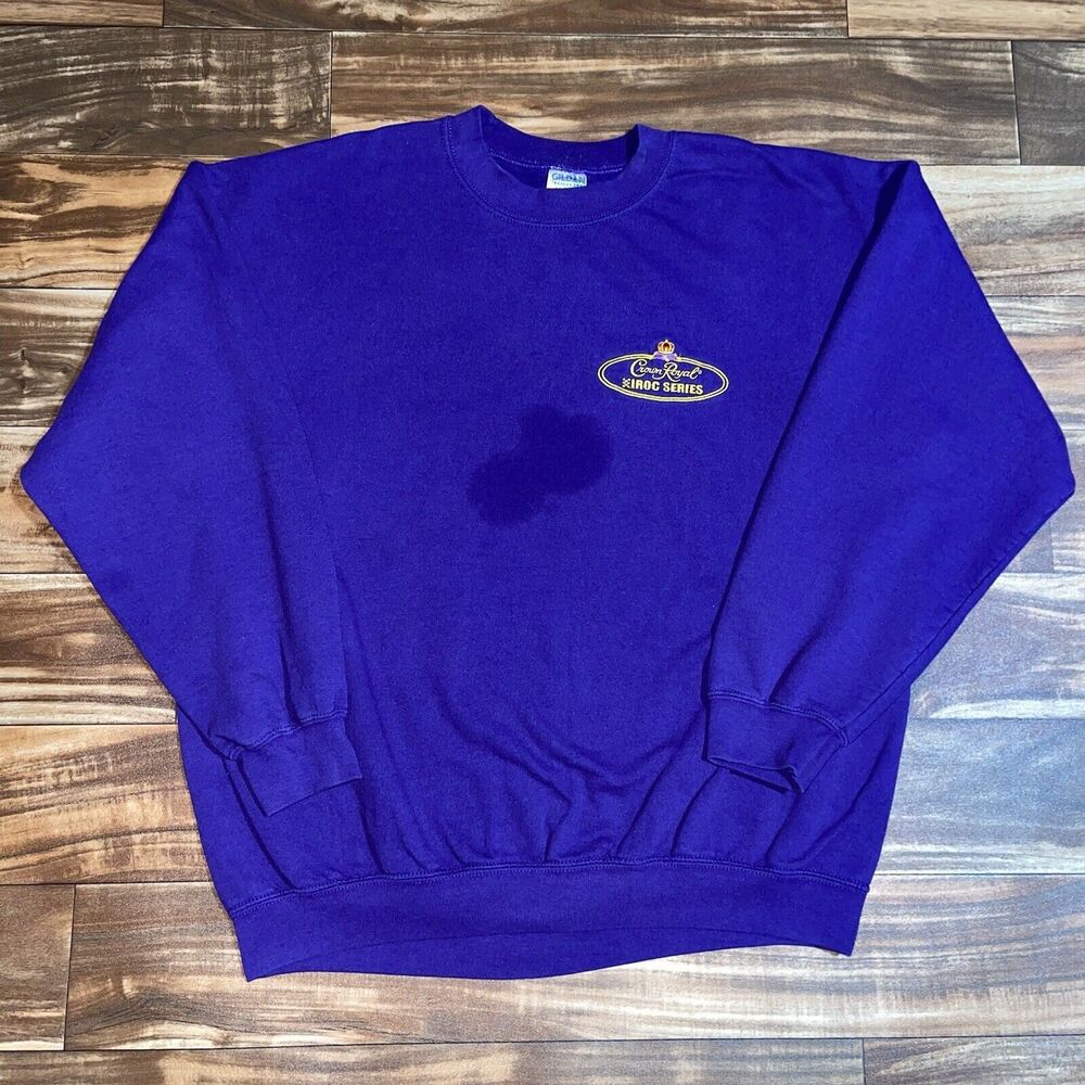 Vintage Crown Royal IROC Series NASCAR Crewneck Sweatshirt Sweater Mens Size XL